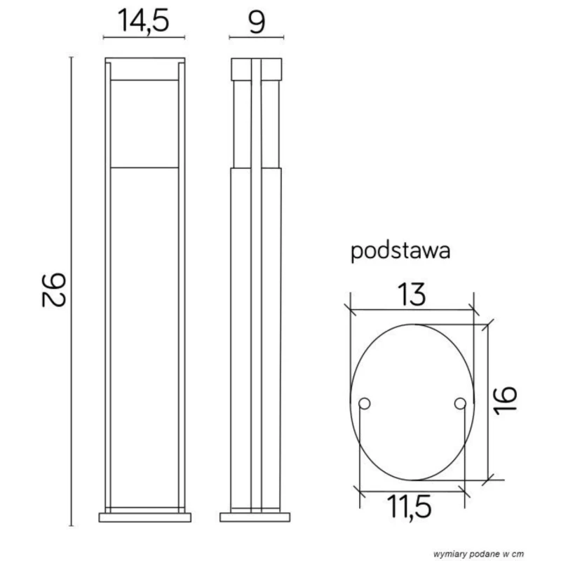 ELIS TO 3902-H 919 BL lampa podłogowa ogrodowa SU-MA
