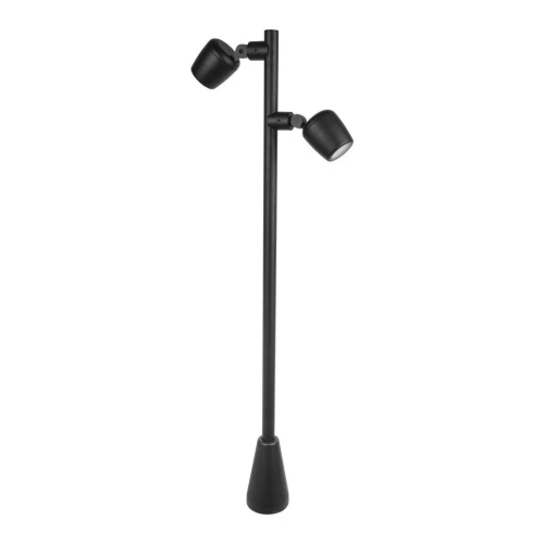 DUBLO DBL-1000 lampa stojąca zewnętrzna 100cm SU-MA, czarny, dwie głowice, IP65, 2x GU10