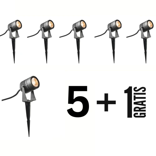 LED SPIKE 5+1 gratis reflektor ogrodowy SLV