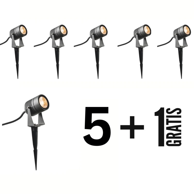 LED SPIKE 5+1 gratis reflektor ogrodowy SLV