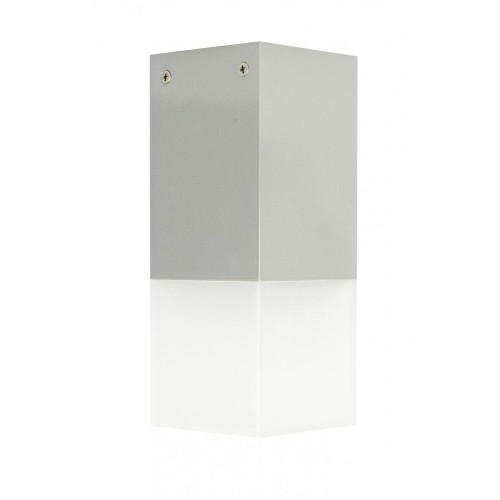 CUBE CB-S AL lampa sufitowa zewnętrzna SU-MA, E27, srebrny, IP44, max 20W