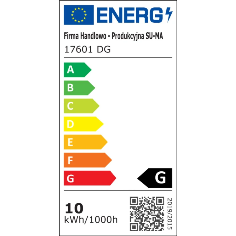 lampa elewacyjna LED 4000K FLER etykieta energetyczna