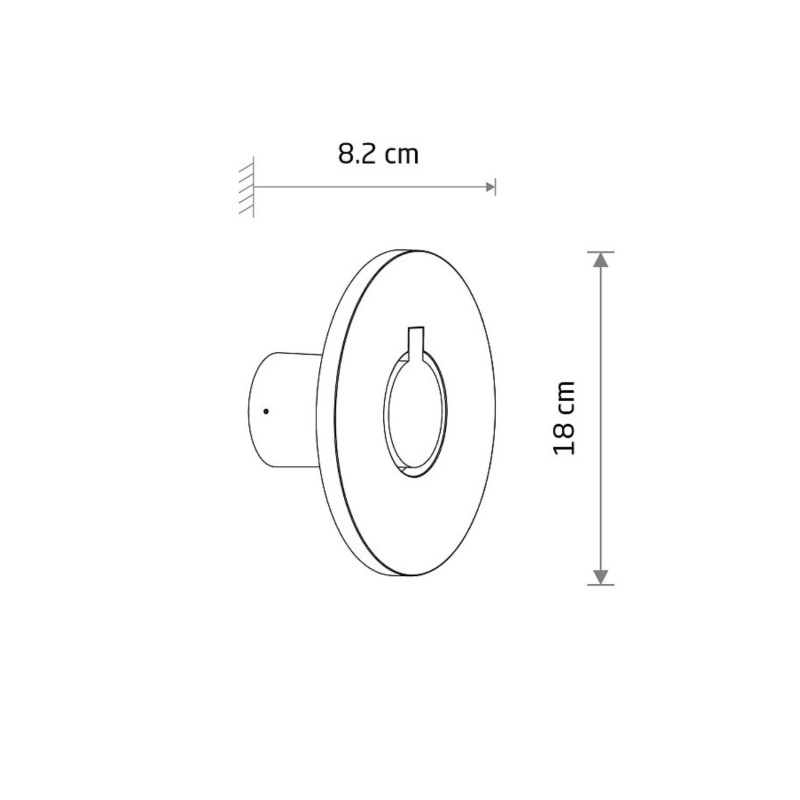 AXION LED kinkiet na elewację Nowodvorski wymiarowanie