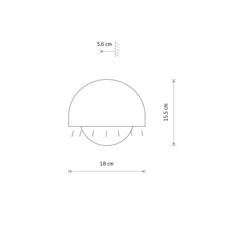 CABO LED kinkiet zewnętrzny Nowodvorski wymiarowanie