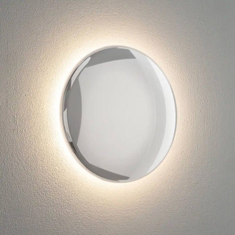 designerska lampa ścienna ASTRA LED chrom