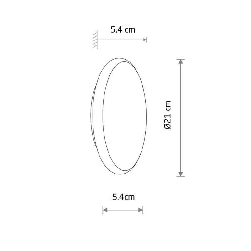 ASTRA LED lampa ścienna zewnętrzna Nowodvorski wymiarowanie