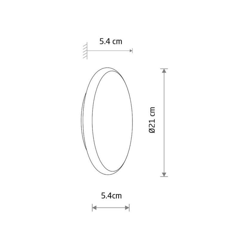 ASTRA LED lampa ścienna zewnętrzna Nowodvorski wymiarowanie