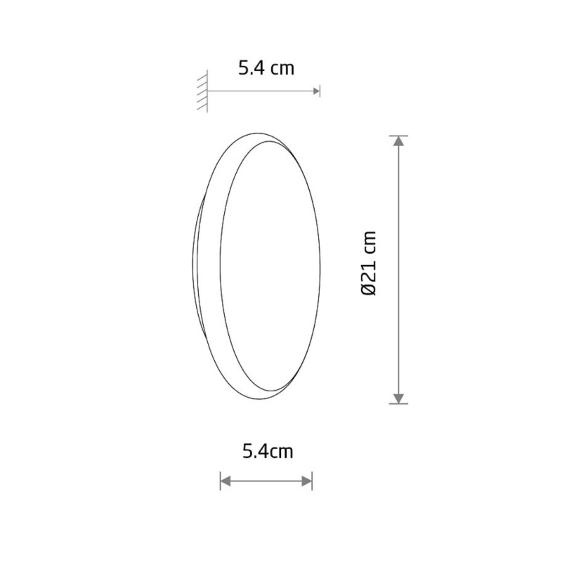 lampa ścienna LED ASTRA IP65 wymiarowanie
