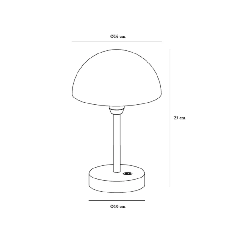 ELLEN TO GO przenośna lampa akumulatorowa NORDLUX wymiary