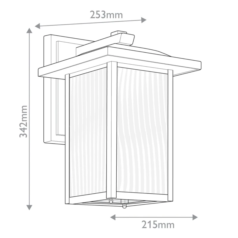 CAPPANNA M latarnia ścienna zewnętrzna Elstead Lighting wymiary