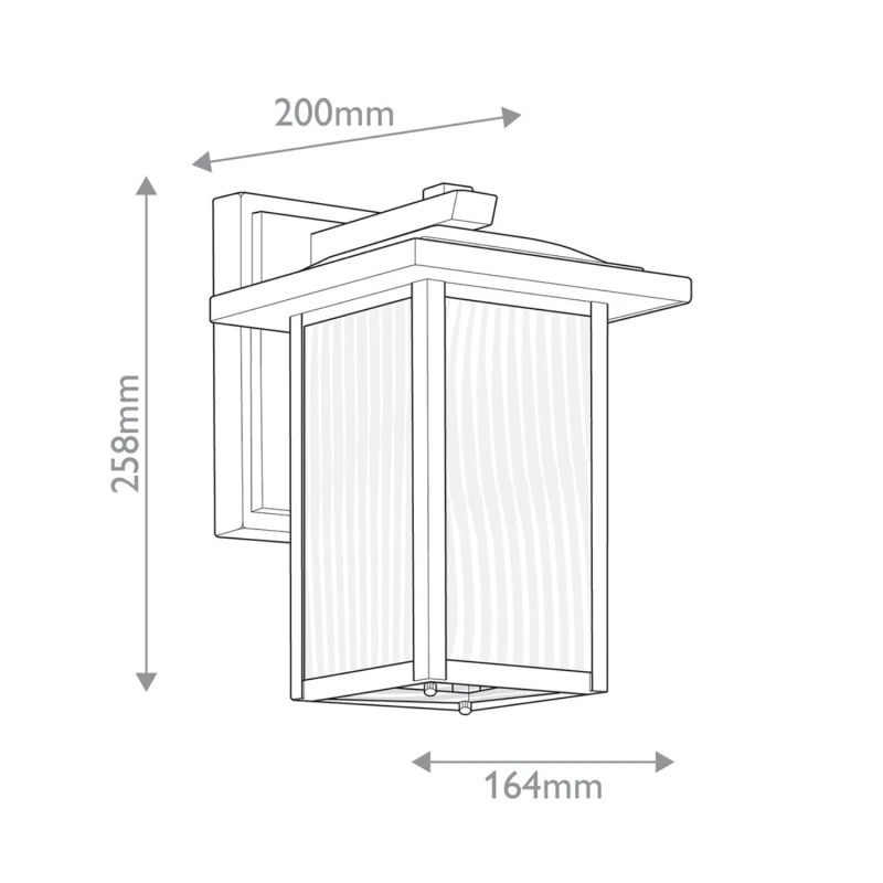 CAPPANNA S latarnia ścienna zewnętrzna Elstead Lighting wymiary