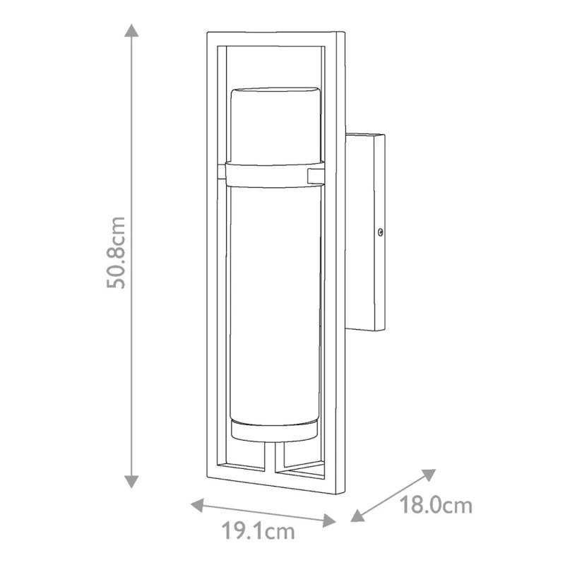 CORDILLERA zewnętrzna lampa ścienna Elstead Lighting wymiary