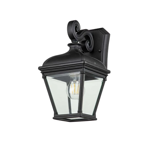 BAYVIEW M latarnia naścienna Elstead Lighting, czarny, IP44, E27 max 60W
