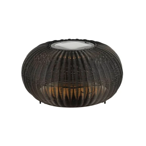 ADEGAN zewnętrzna solarna lampa podłogowa przenośna SLV, niska, czarny, IP65, 2200K