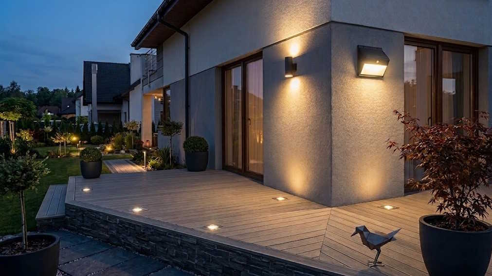 Która lampa solarna elewacyjna jest lepsza: z czujnikiem czy bez?
